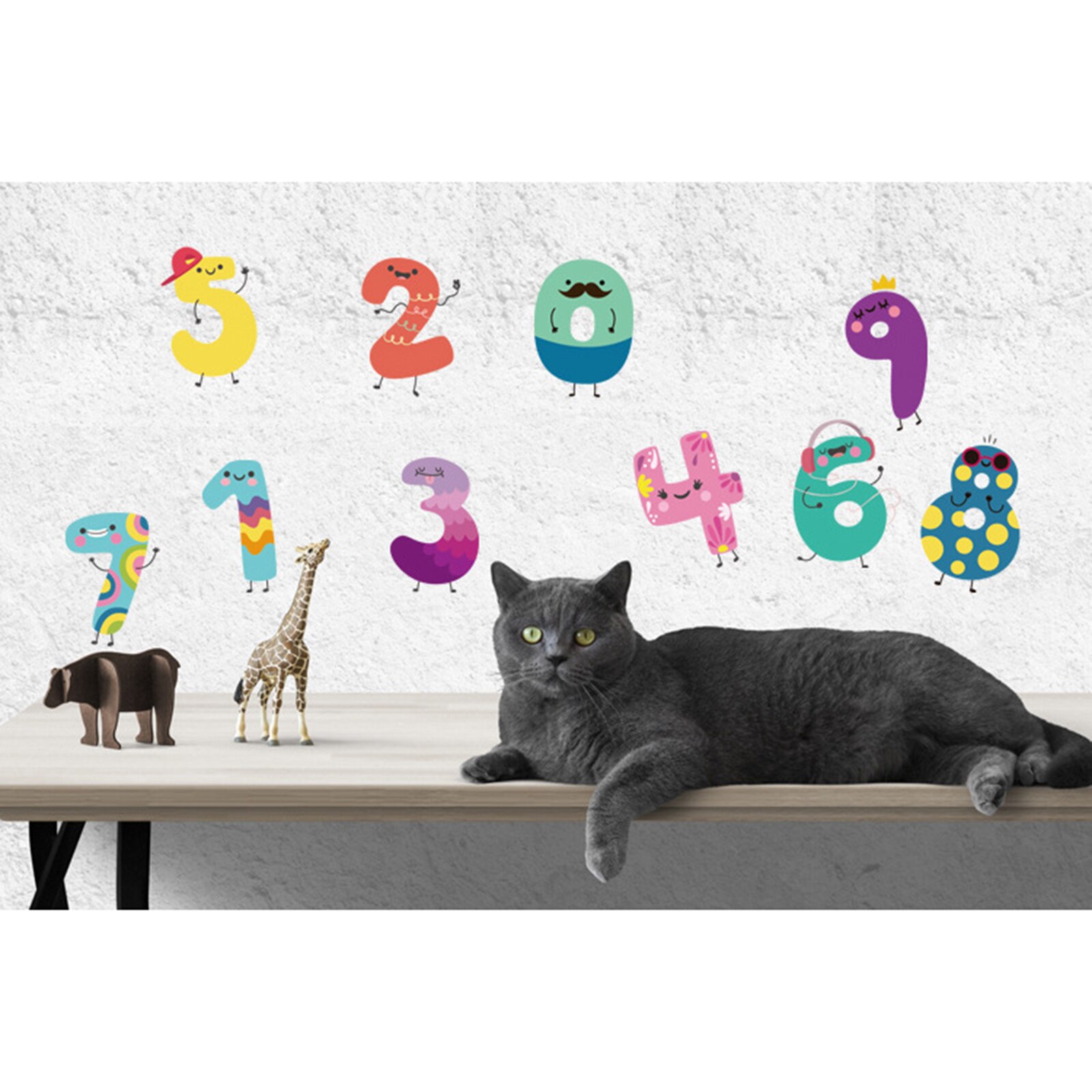 Numbers Wall Sticker Numbers and Letters Wall Sticker for Children's Room Kindergarten