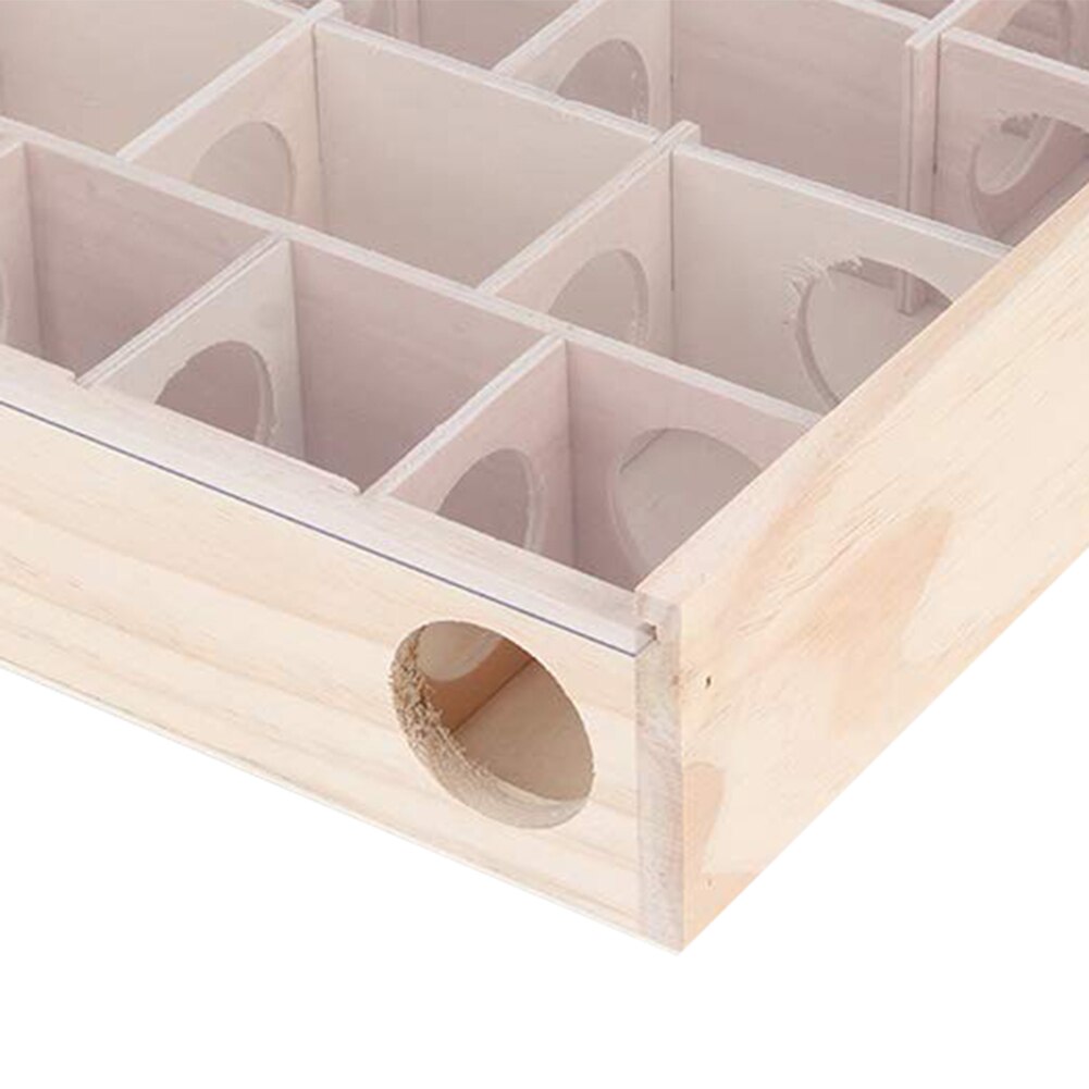 Túnel de laberinto de madera para hámster, juguete con cubierta de ratón, animales pequeños, actividades deportivas para mascotas, laberinto, juguetes interactivos inteligentes