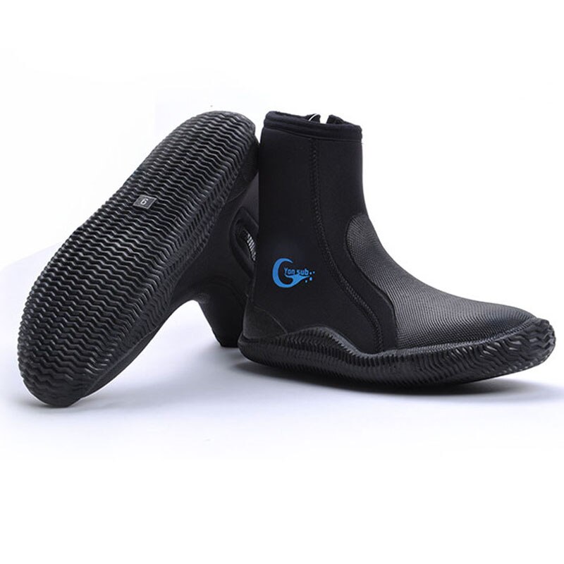 5Mm Neopreen Duiken Laarzen Waden Schoenen Anti Slip Slijtvast Snorkelen Sokken Winter Water Sport Koude Proof Keep Warm