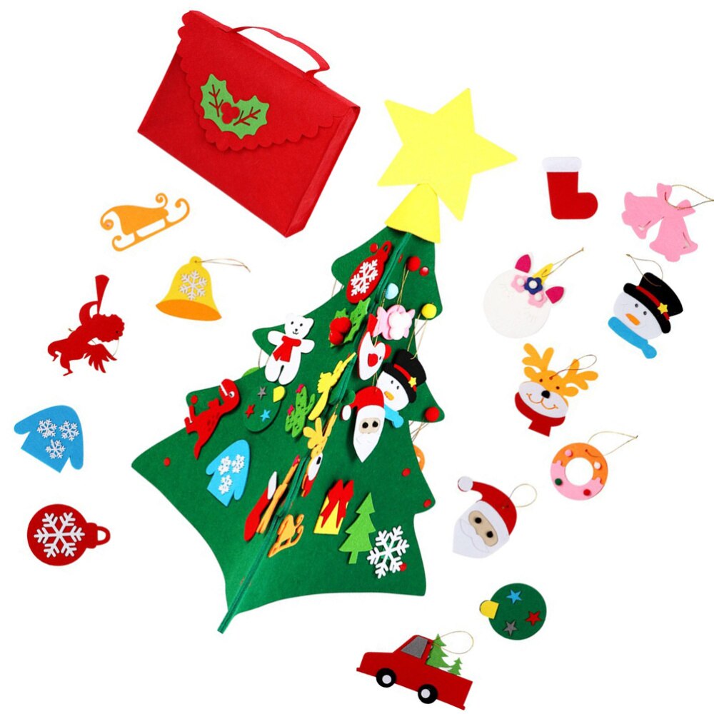 1 Set DIY Felt Christmas Tree Felt DIY Trees Year Felt Christmas Tree