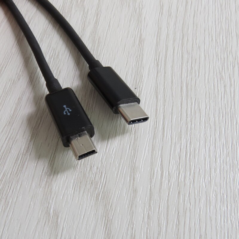 30cm Mini 5pin to USB-C type c cable adapter