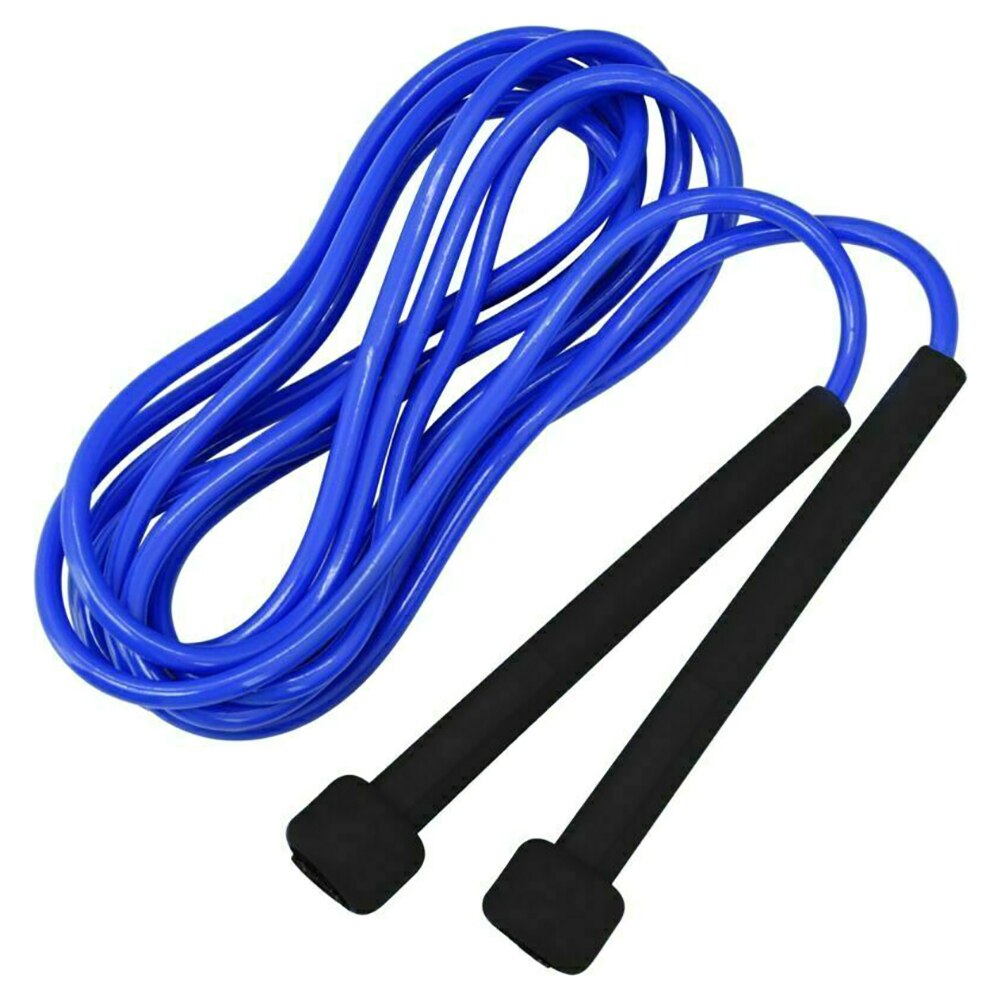 Hometrainer, touwtjespringen, boksen, springen, crossfit, afslankoefening voor unisex volwassenen, fitnesstraining: Blauw