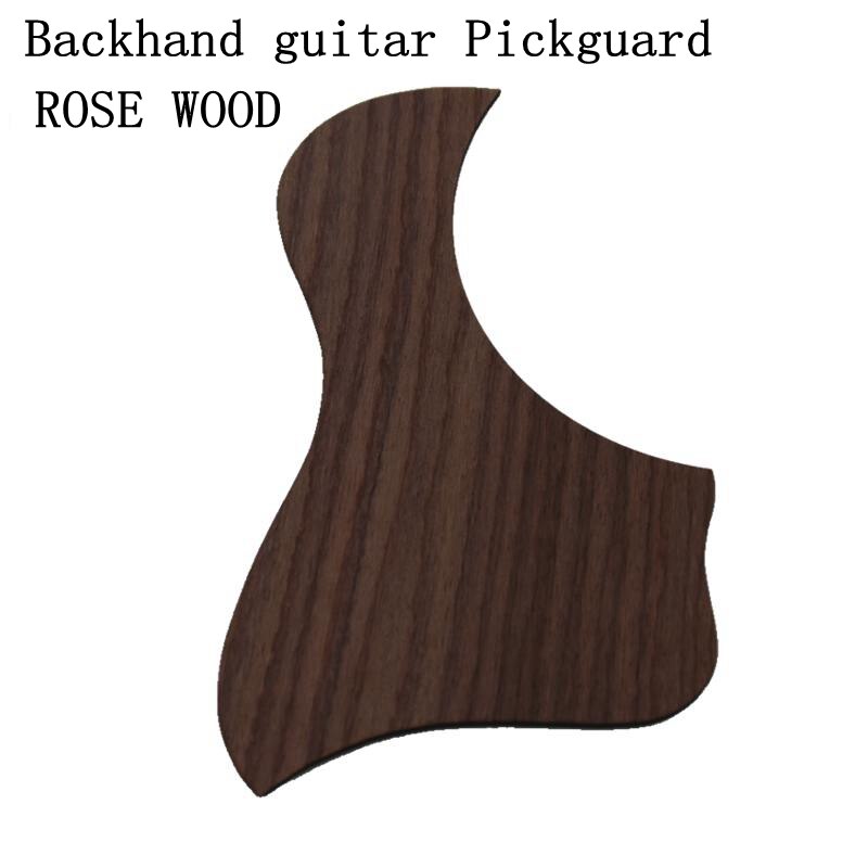 1PC Acoustic Guitar Pickguard Self-adhesive Pick Guard Sticker for Backhand guitar Accessories rose wood ebony: Backhand guitarG0528