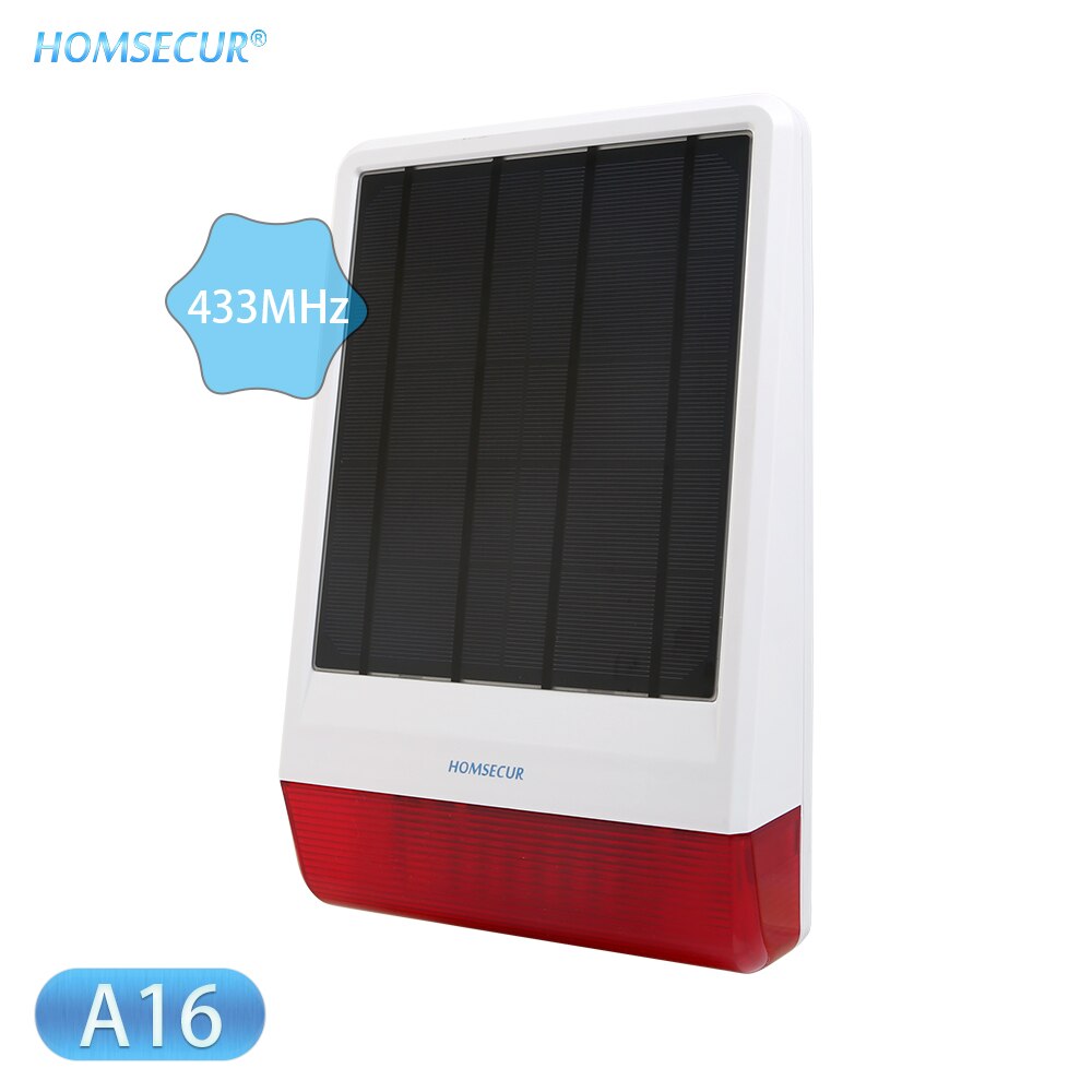 HOMSECUR DIY GSM Alarm System for Home Security(Alarm Panel YA05,PIR Sensor,Door Sensor,Flash Strobe Siren etc.Optional)