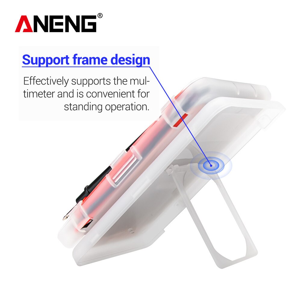 Aneng AN101 Mini Multimeter 1999 Counts Dc/Ac Spanning Stroom Automatische Meter Pocket Voltmeter Amperemeter Tester Met Meetsnoeren