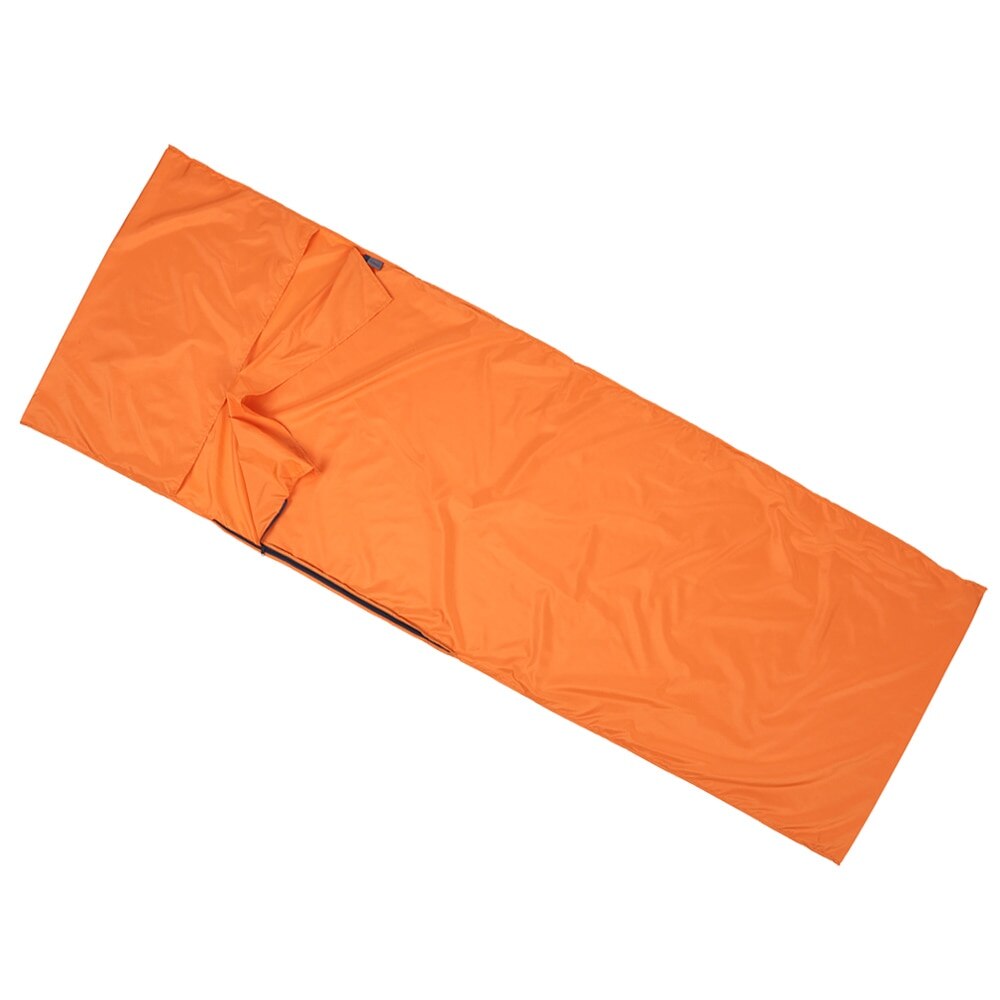 Tomshoo kampeerslaapzak, lazy bag 70*210cm outdoor hiking polyester pongee gezonde slaapzakvoering met kussensloop