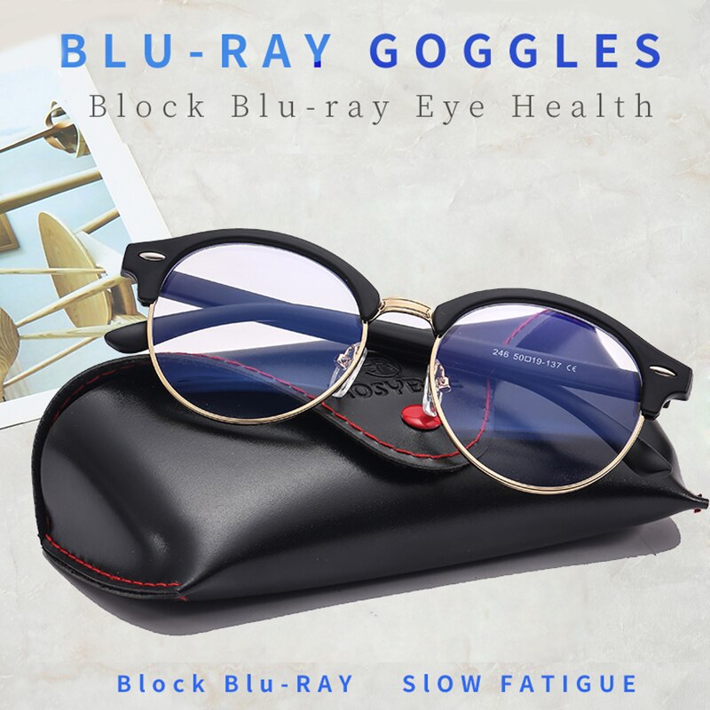 Anti Blue Light Reading Glasses glass Frames Women men Trend Style Brand Optical computer glasses with original box