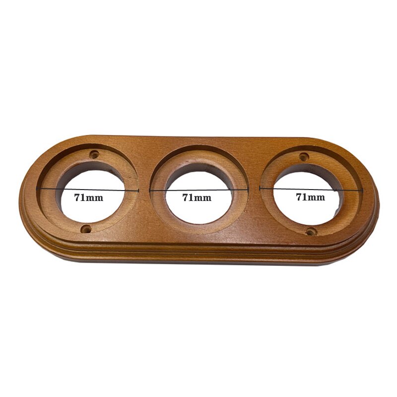 Prises électriques européennes en céramique, Standard ue, noir, blanc, marron, 16A: 3-hole wood base