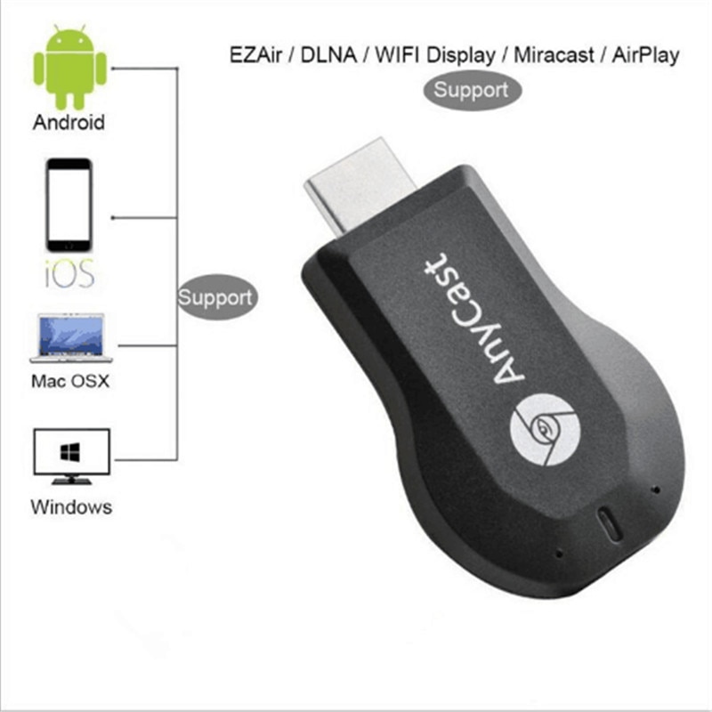 Anycast  m9 plus 1080p trådløs tv stick wifi display dongle ram 128mb hdmi tvbox modtager media tv stick airplay miracast