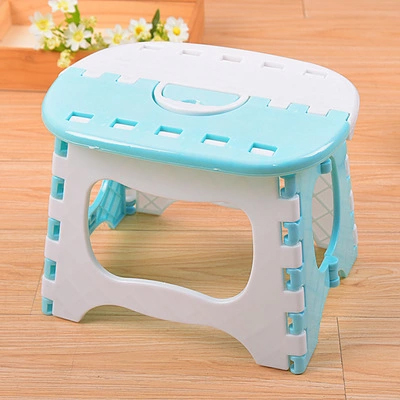 Mini sillas plegables para niños silla plegable portátil al aire libre niño Camping Picnic taburete de plástico plegable Mini silla de asiento: Light Blue