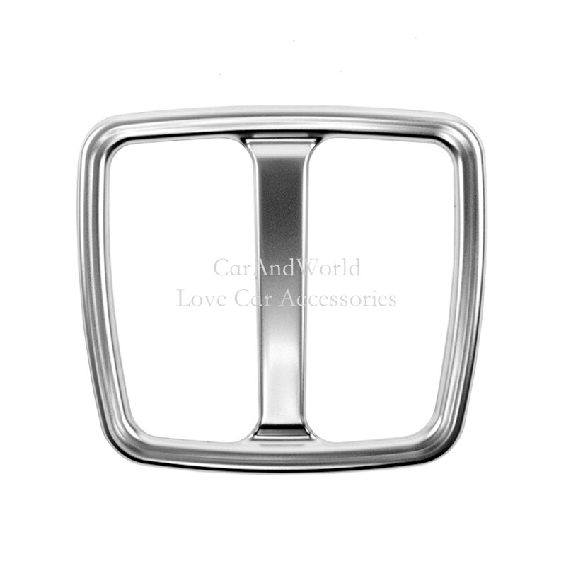 Panneau de ventilation et garniture de la climatisation | Pour Volvo XC40 rangée arrière en acier inoxydable, garniture du cadre de moulage, accessoire de voiture