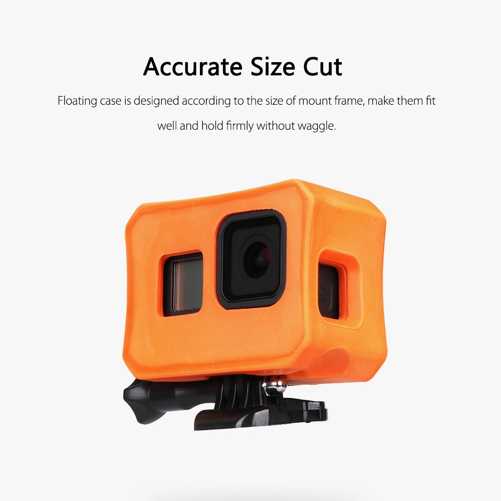 Vamson custodia galleggiante arancione custodia protettiva da Surf per Gopro eroe 8 accessorio per acqua nera custodia galleggiante anti-lavandino VP655