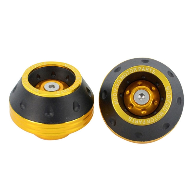 Wheel Crash Protector Motorbike Falling Scooters Wheel Crash Pad: YELLOW