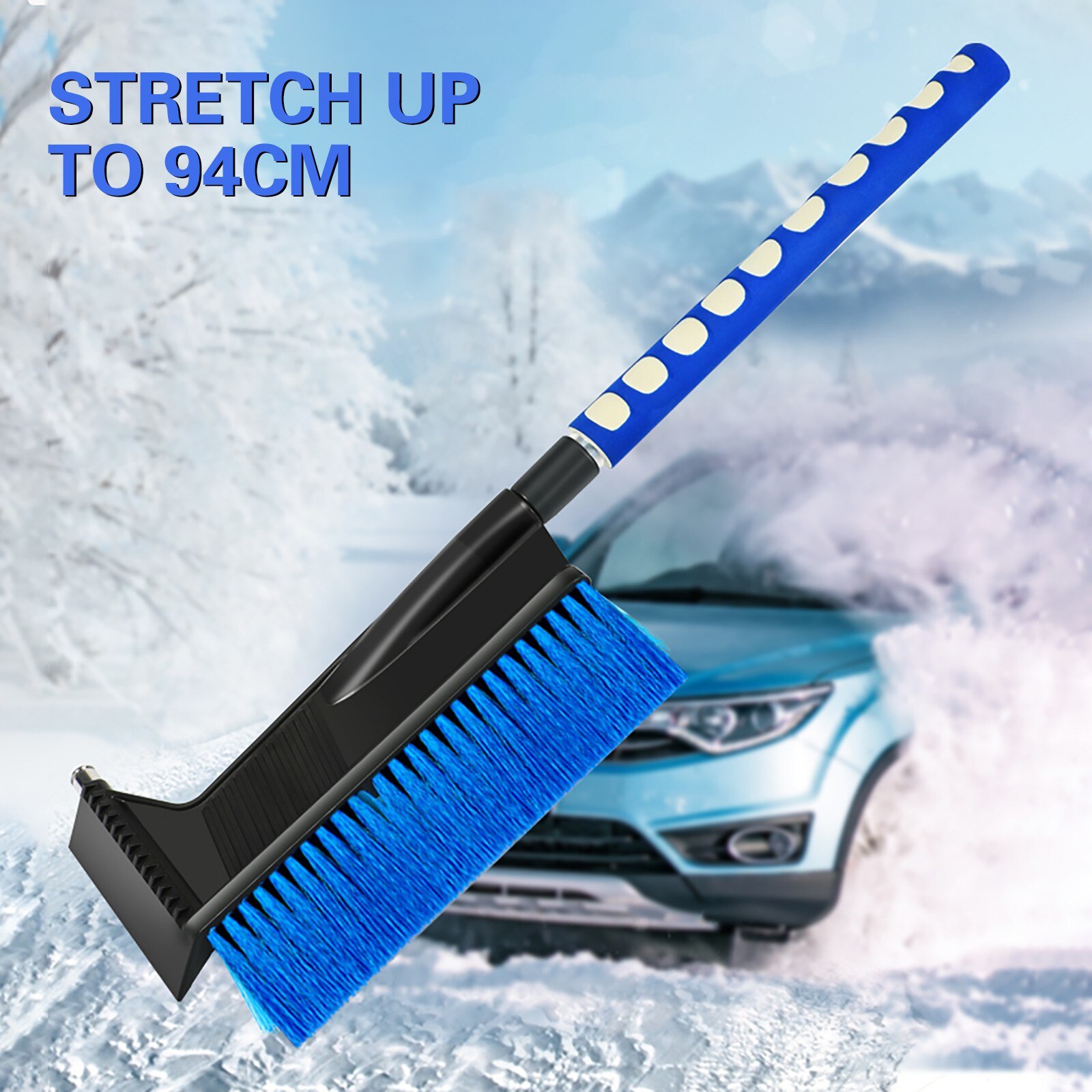 40 #2 In 1 Ice Borstel Auto Voorruit Voertuig Sneeuw Ijskrabber Sneeuw Borstel Schop Removal Brush Winter Gereedschappen voor De Auto Universele