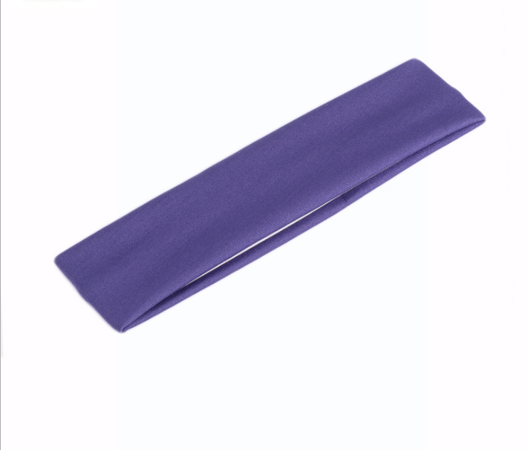Banda para el sudor Diadema Elasticidad Bandas para el sudor Banda elástica para el cabello Seguridad deportiva Yoga Baloncesto Gimnasio Deporte para hombres y mujeres: Lavanda