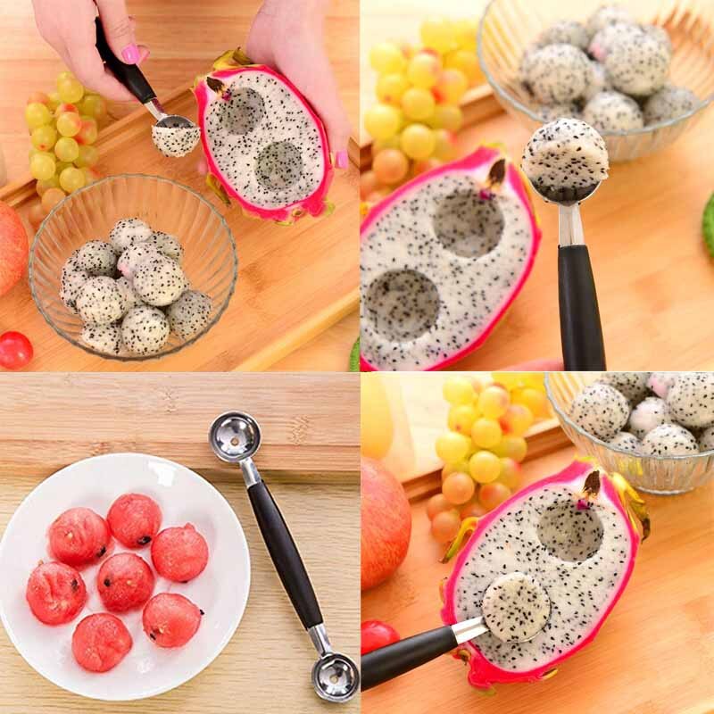 20.8*2.6*2.8CM Stainless Steel Watermelon Divider and Ice Cream Ballers Melon Scoop Kitchen Fruit Vegetable Tools