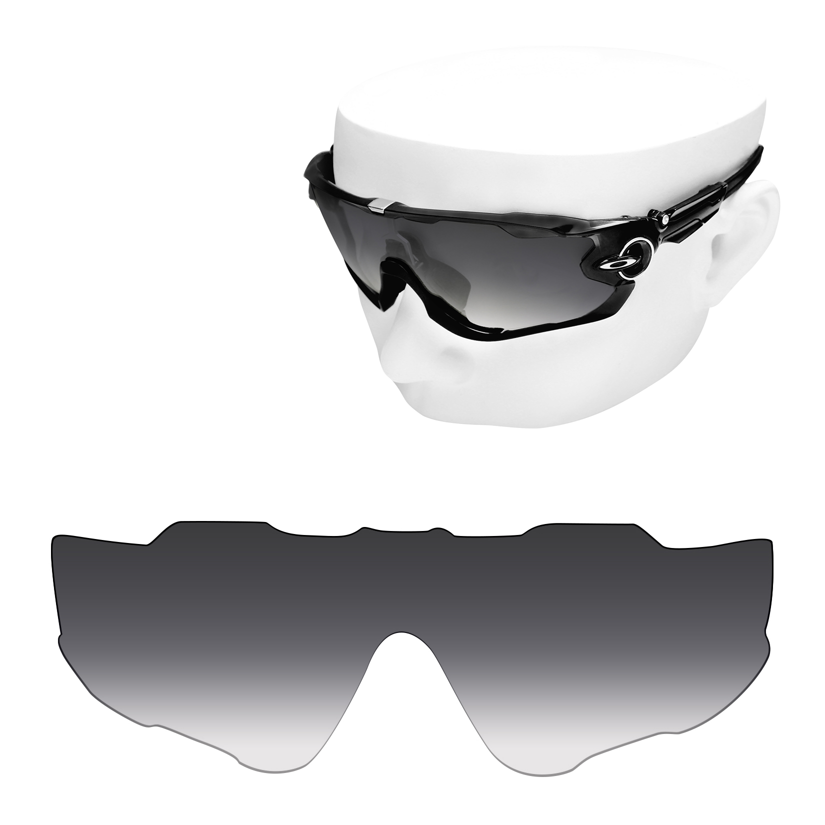 Reemplazos de lentes polarizadas OOWLIT para gafas de sol Oakley Jawbreaker OO9290: multicolor (solo lentes)