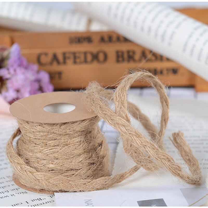 5Meter Twee-Kleur Kleine Pincet Twine Jute Touw Breedte 0.5Cm Diy Handgemaakte Naaien Macrame Koord Threads Minimalistische home Decoratie