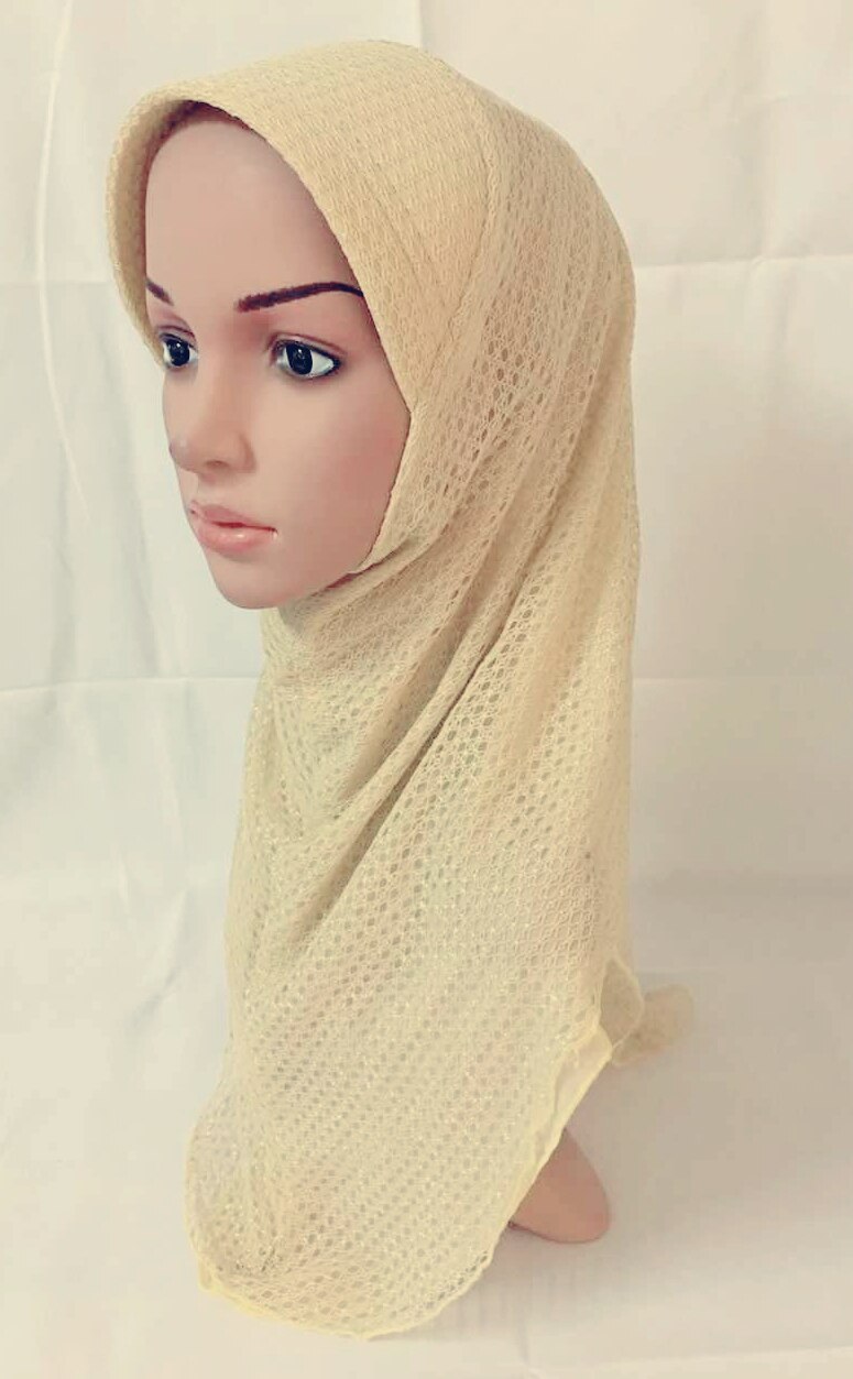 Muslim Spitze Amira Hijab wickeln Kopftuch Schal Mütze Islamischen Ramadan Ein Stück Headcover Frauen Turban Motorhaube Headwear Jilbab: khaki