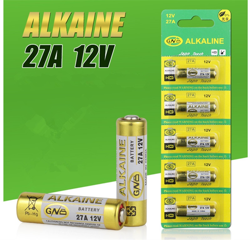 5Pcs 27A 12V Droge Alkaline Batterij 27AE 27MN A27 GP27A A27BP V27A VR27 L828 Voor Deurbel, auto Alarm, Walkman, Auto Afstandsbediening Etc