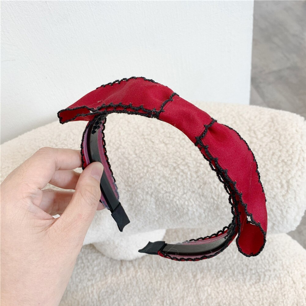 Accesorios para el cabello para niña y mujer, Blanco Simple de , diadema negra, pinza para el pelo, capucha para el pelo coreana: 4