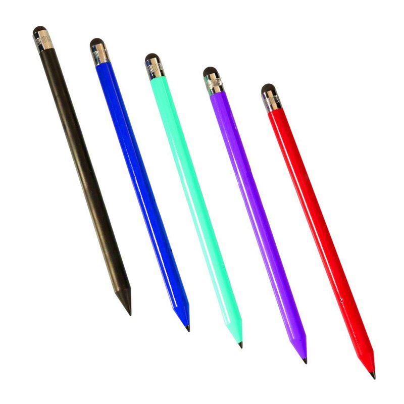 Universal 2in1 Capacitive Touch Stylus Pen Pencil For iPad