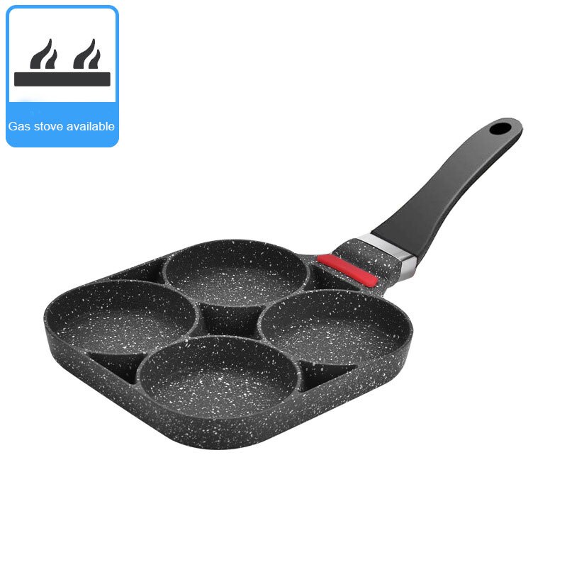 4 Hole Fried Egg Burger Pan Fried Egg Pan Pancake Frying Pan Egg Cooker Gas Stove B1