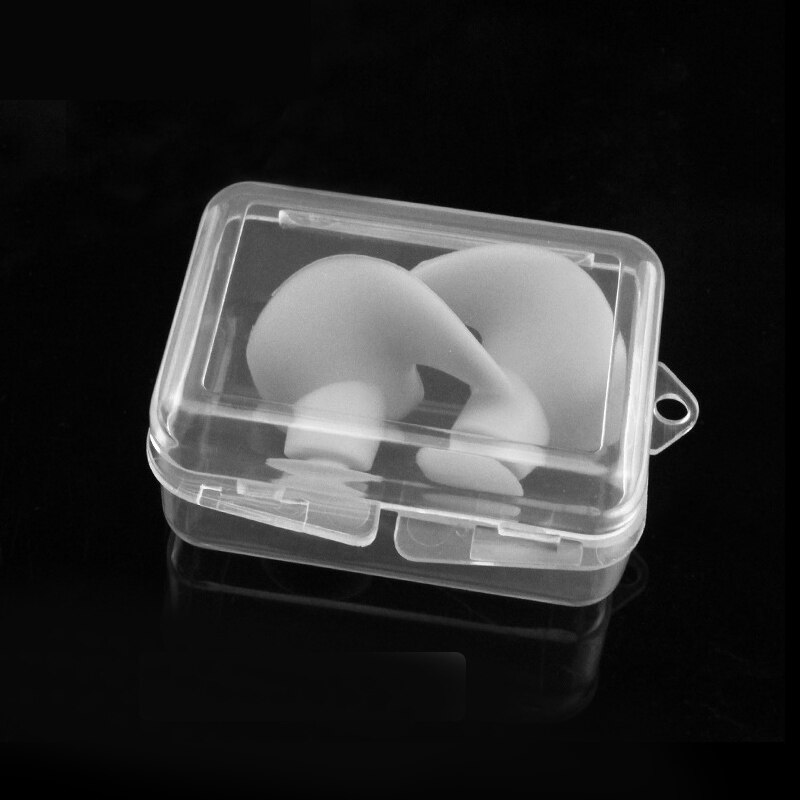 Weiche Ohrstöpsel Silikon Wasserdichte Ohrstöpsel Staub-nachweisen Ohr Umwelt Sport Stecker Tauchen Wasser Sport Schwimmen Schwimmbad Zubehör: grau Kasten