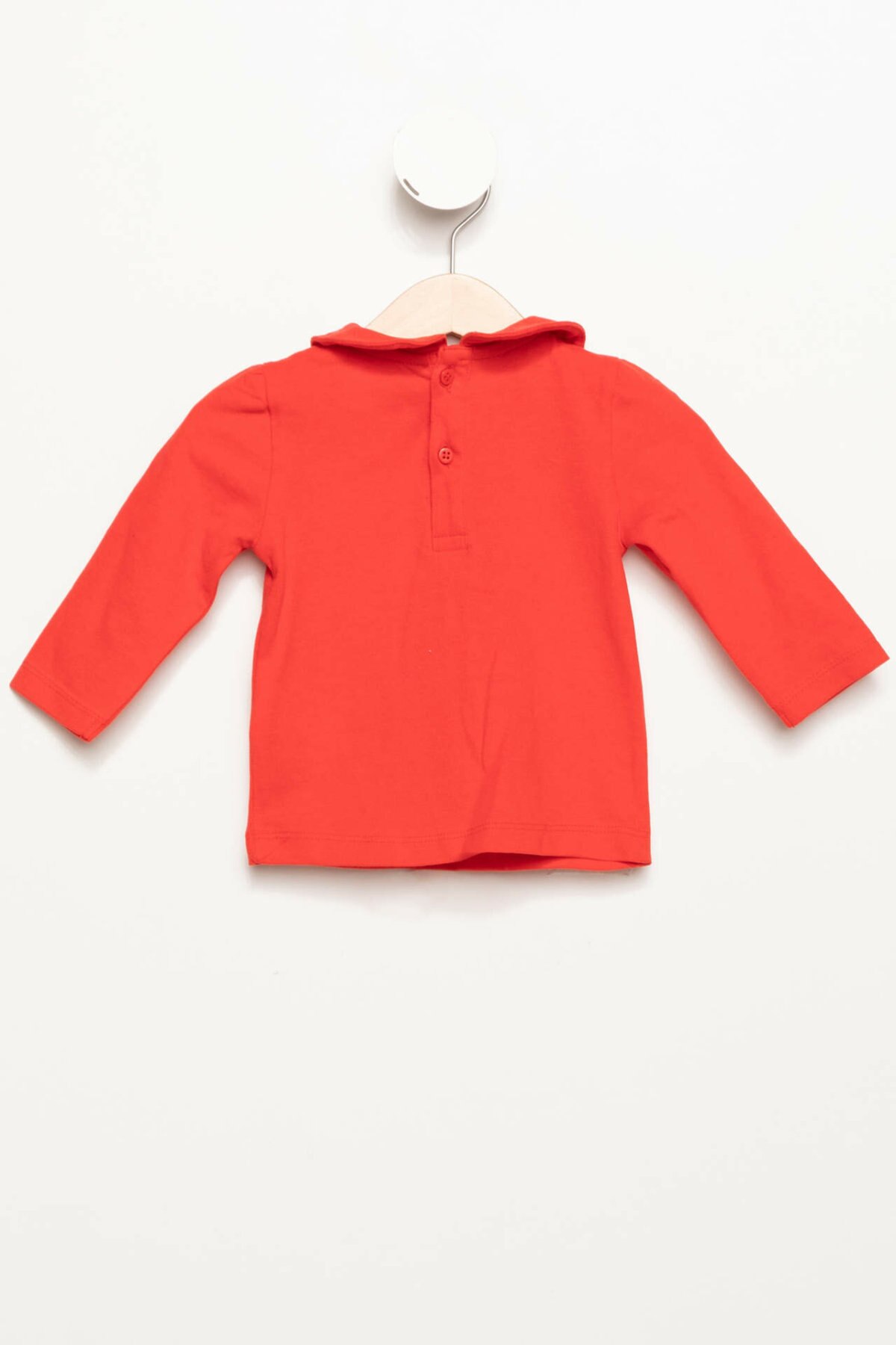 DeFacto Schöne BabyGirl Langarm Kinder Puppe Kragen Weihnachts Drucken T-shirt Mädchen Nette Komfort Casual Tops Neue-K3644A218CW