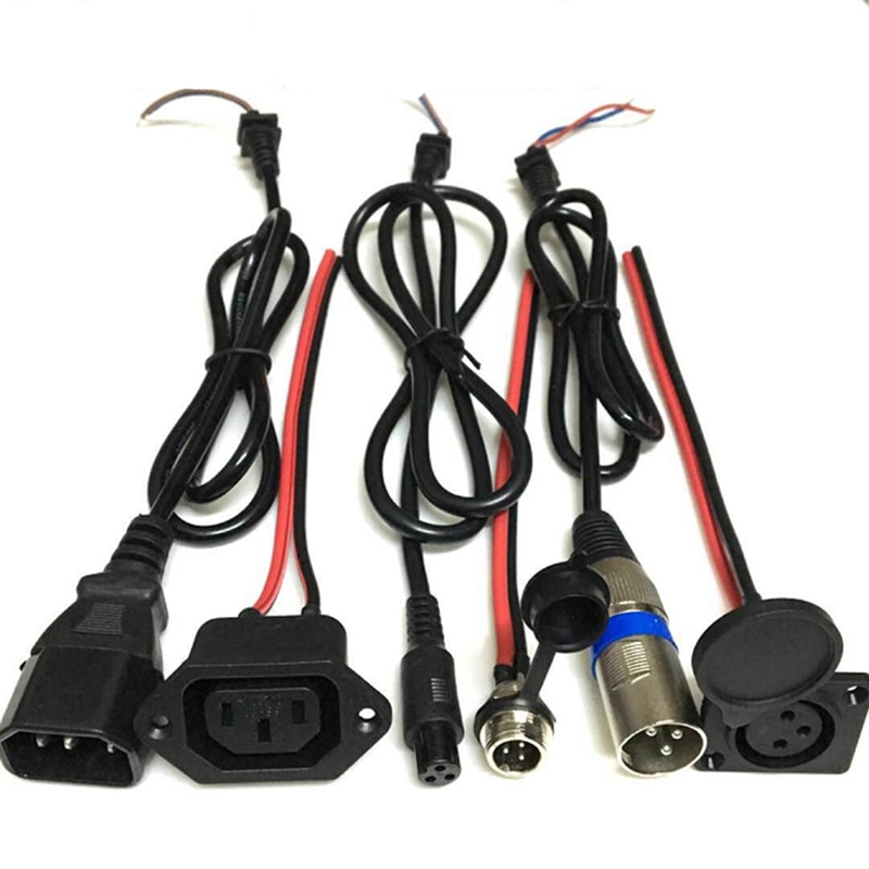 Lithium Li-Ion Batterij eBike e-bike Balance Auto Opladen Stopcontact Lader Interface Kabel Draad Connector GX12 T type canon