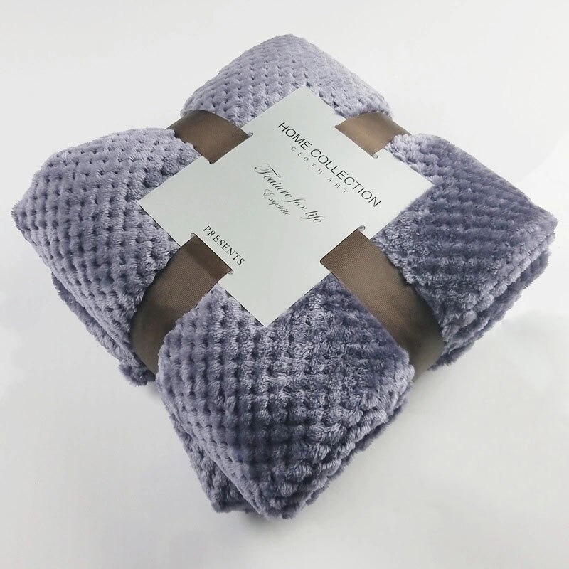 Süper Yumuşak Battaniye Pazen Uçak Kanepe Kullanım... Grandado