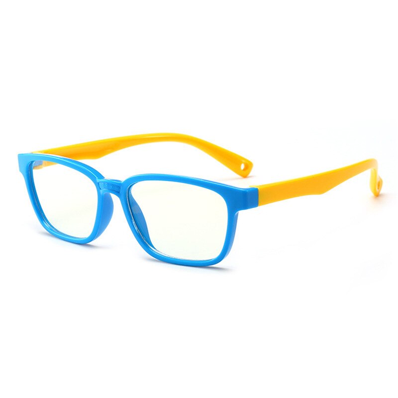 iboode Kids Spectacles Goggles TR90 Glasses Frame Eyewear Kids UV400 Protection Anti Bue-ray Eyeglasses For Children Boys Girls: Blue