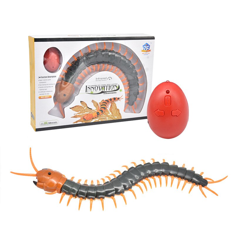 Infrarood Rc Afstandsbediening Dier Insect Speelgoed Simulatie Scorpion Spider Mot Prank Grappen Truc Speelgoed Kids Funny Novelty: 02 Centipede