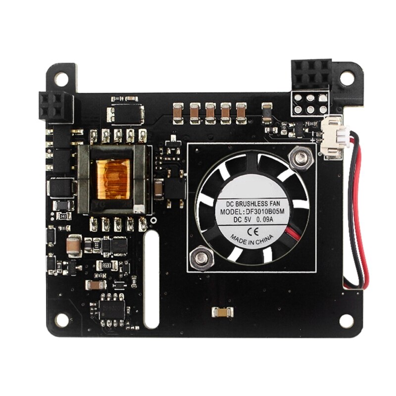 POE HAT para Raspberry Pi Power sobre Gigabit Ethernet Hat pantalla OLED para Raspberry Pi 3b +/4b, compatible con 802.3af