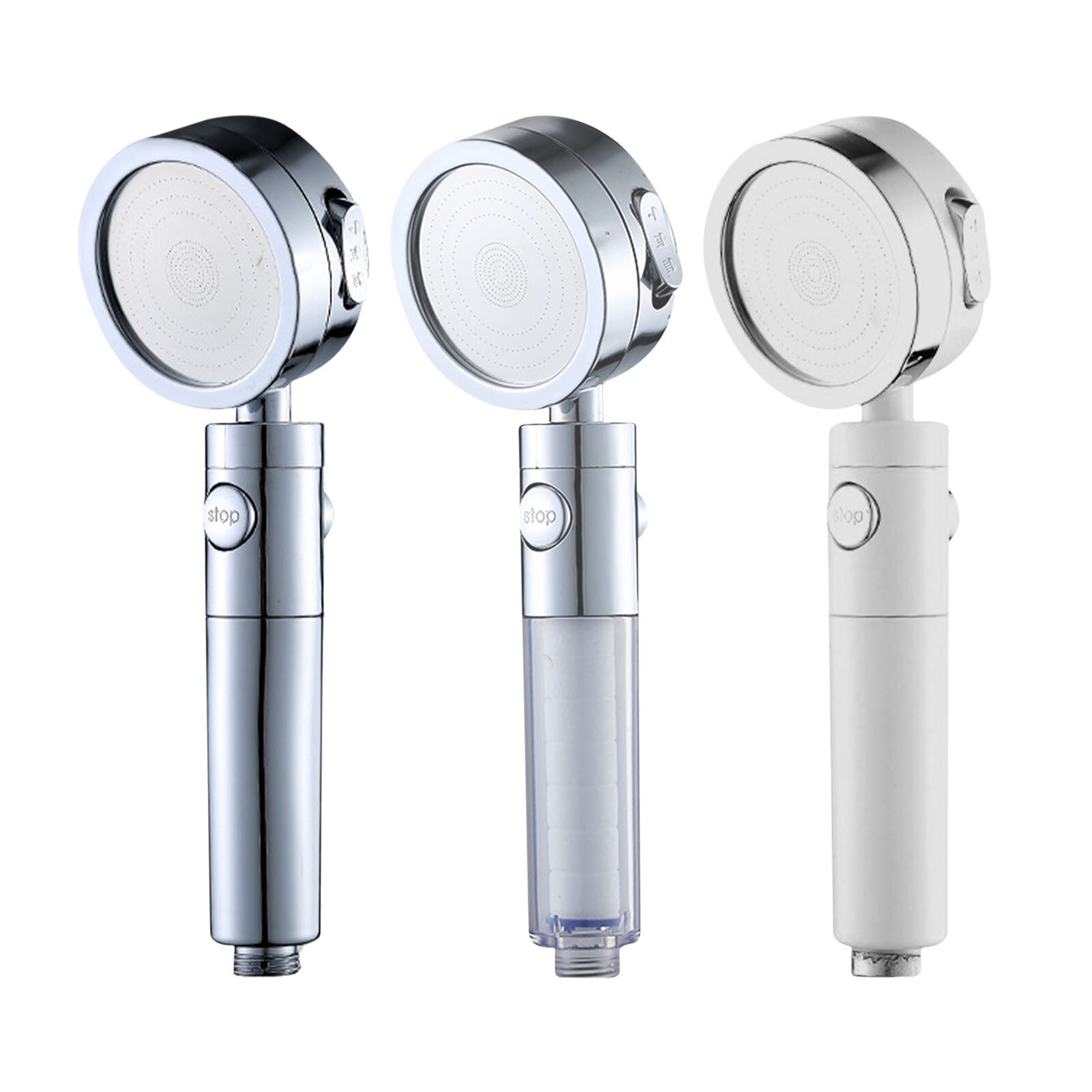 Badkamer Hand Held Douchekop Wandmontage Douche Set 3-Instellingen Hoge Druk Douchekop Saving Water