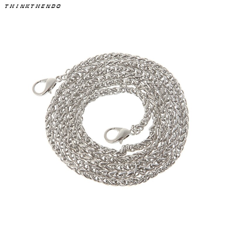 Mode Vervanging Purse Ketting Band Handvat Schouder Crossbody Handtas Tas Ketting Metalen 120 Cm 4 Kleuren: Zilver