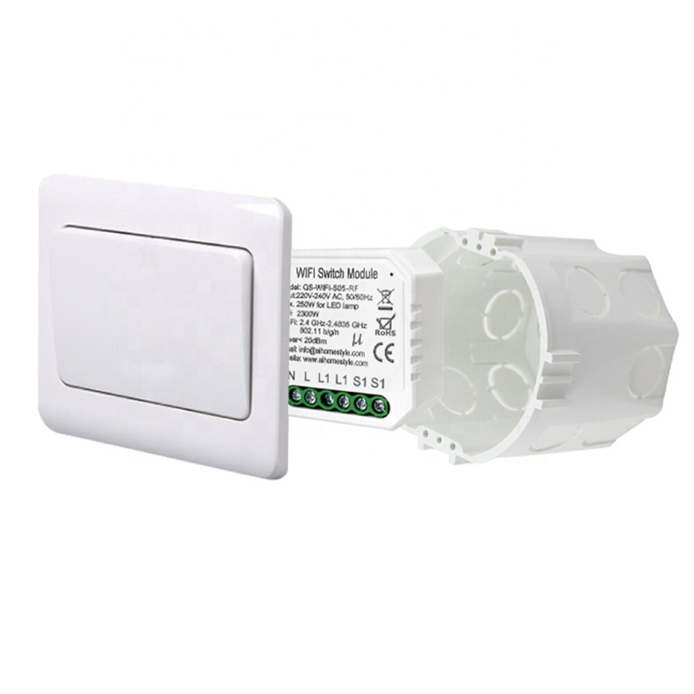 WiFi Smart Curtain Switch Module Roller Blinds Shutter Motor by Smart Life Tuya APP Remote Control Work with Alexa Google Home