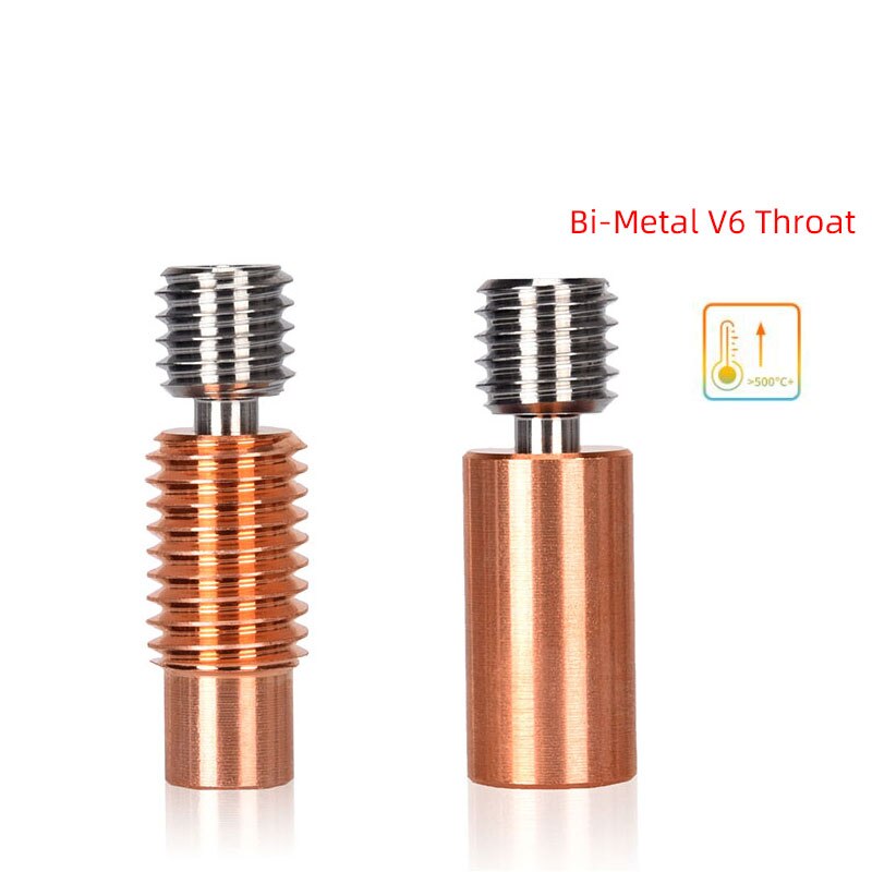 Yeni iki Metal Heatbreak Bimetal isı break için E3D V6 hotend isıtıcı blok Prusa i3 MK3 mola 1.75MM Filament pürüzsüz