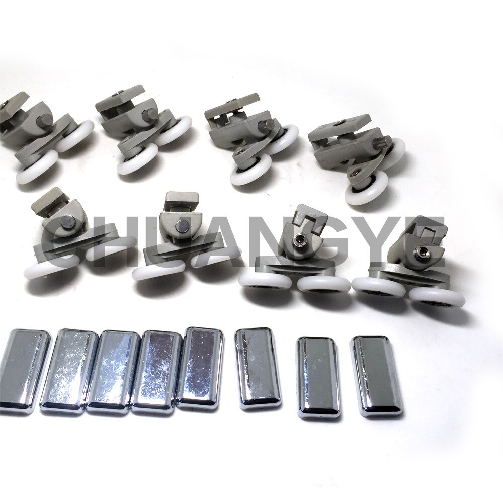 8 x Replace Shower Door Ball Rollers Runners Wheels Pulleys