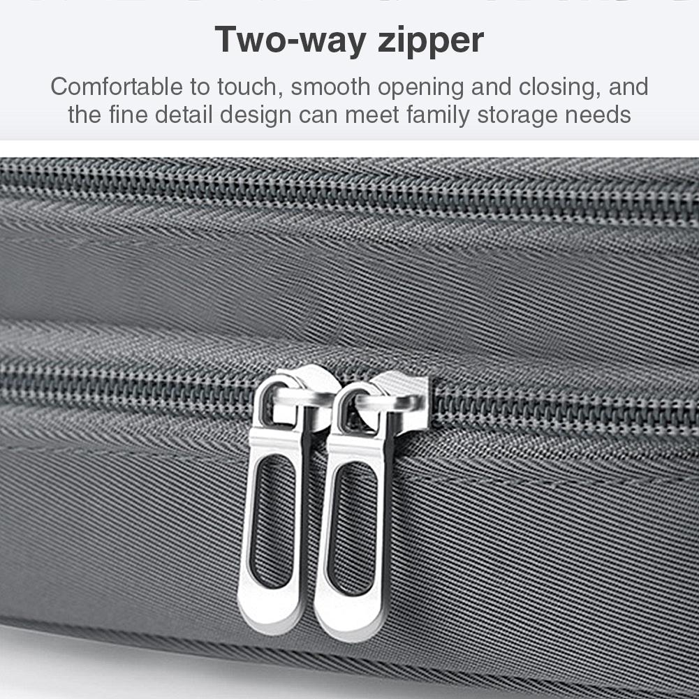 Electronics Organizer Nylon + PU Travel Universal Gray Cable Bag Electronics Accessories Cases For Cable Charger Tablets Phones
