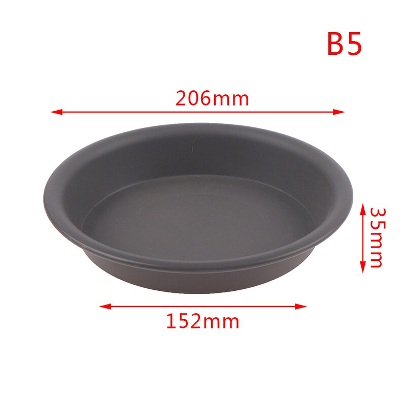 Caja de Maceta de jardín de plástico de forma redonda, platillo de Maceta de jardín de Color sólido, bandeja de goteo, maceta, paleta, bandeja para macetas, 1 ud.: B5