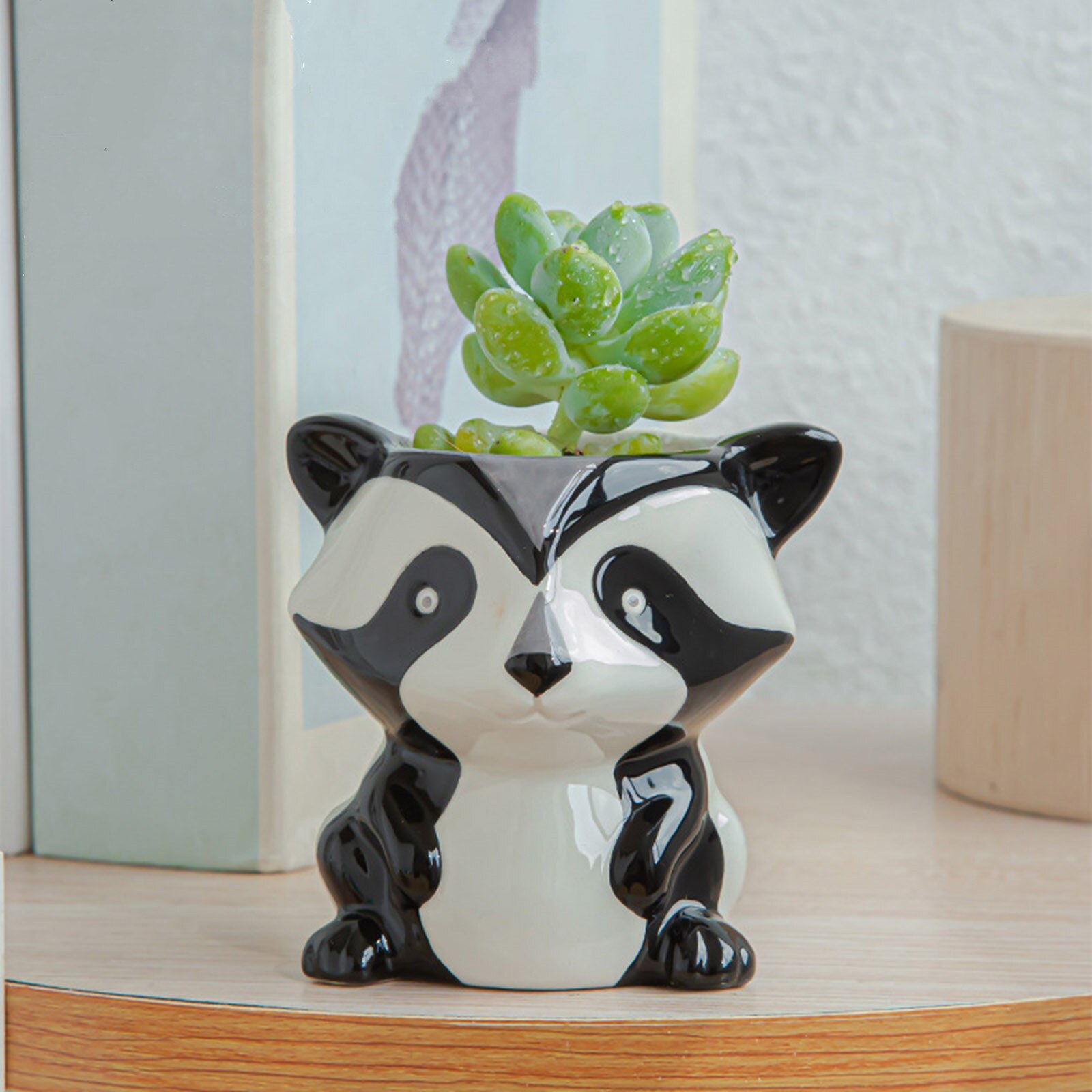 Maceta animales de cerámica, macetas suculentas, Cactus, macetas para plantas, bonsái, decoración de macetas para el hogar y el jardín