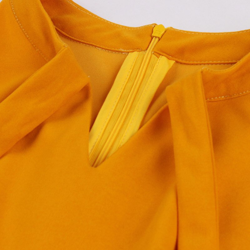 Tonval orange med blomster slips hals kort ærme sommer blomster kjole afslappet kvinder en linje vintage retro skater kjoler