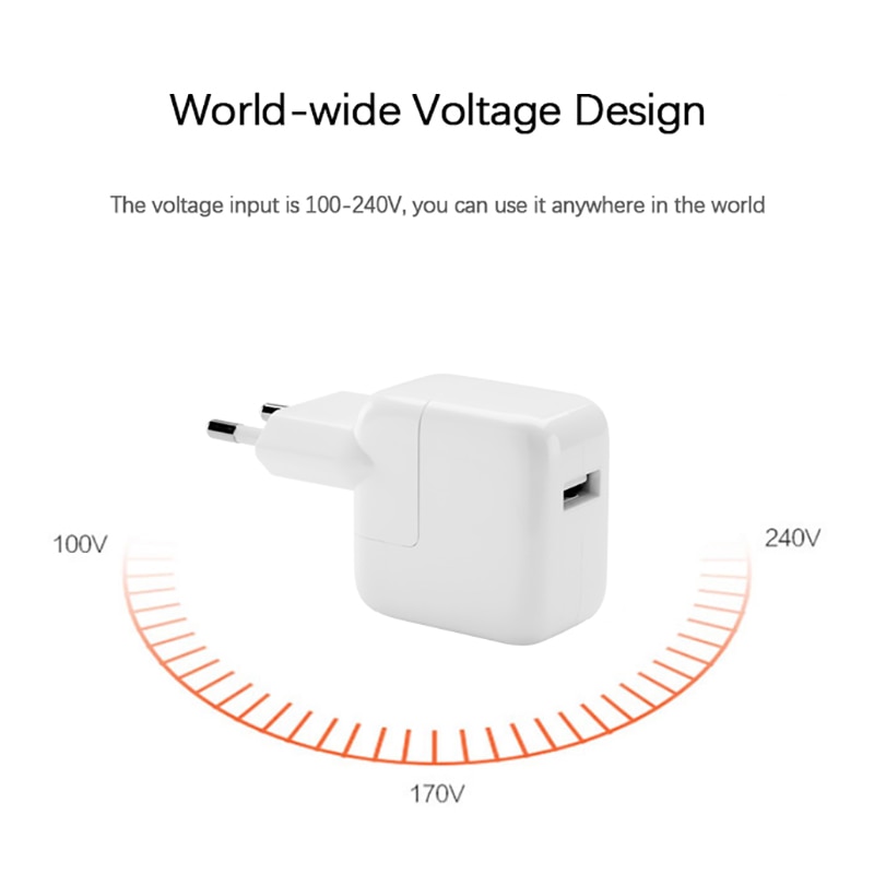 2.4a snelladende 10w usb-stroomadapter telefoon reislader voor iphone  x 8 plus 7 6s 5s ipad mini air voor samsung euro eu