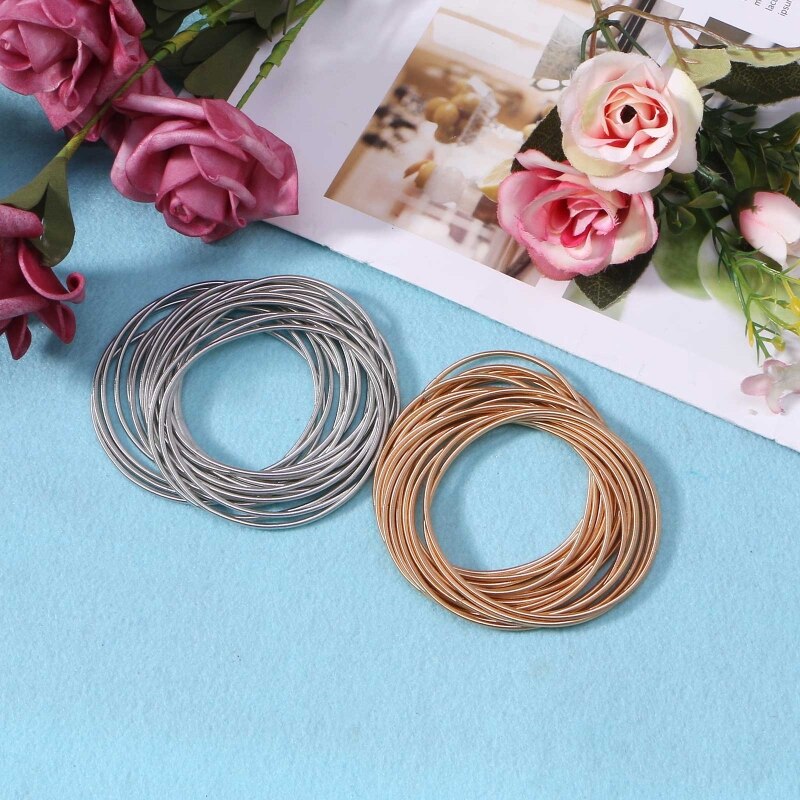 Draad Diameter 1.7Mm Lente-Coated Gold Draad Armband Kan Worden Aangescherpt Schroef Hoofd Kan Open De Staaldraad lente Armband