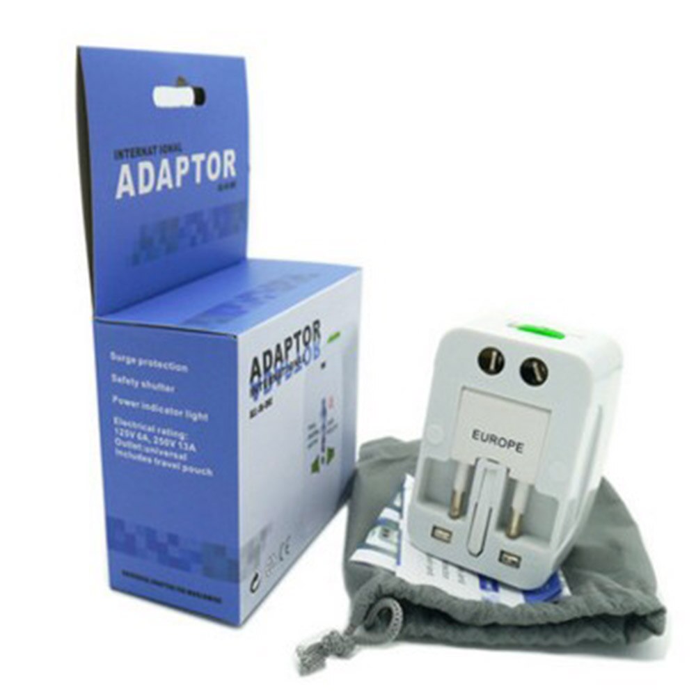 Universal International Plug Adapter World Travel AC Power Charger Adaptor With AU US UK EU Converter Plug