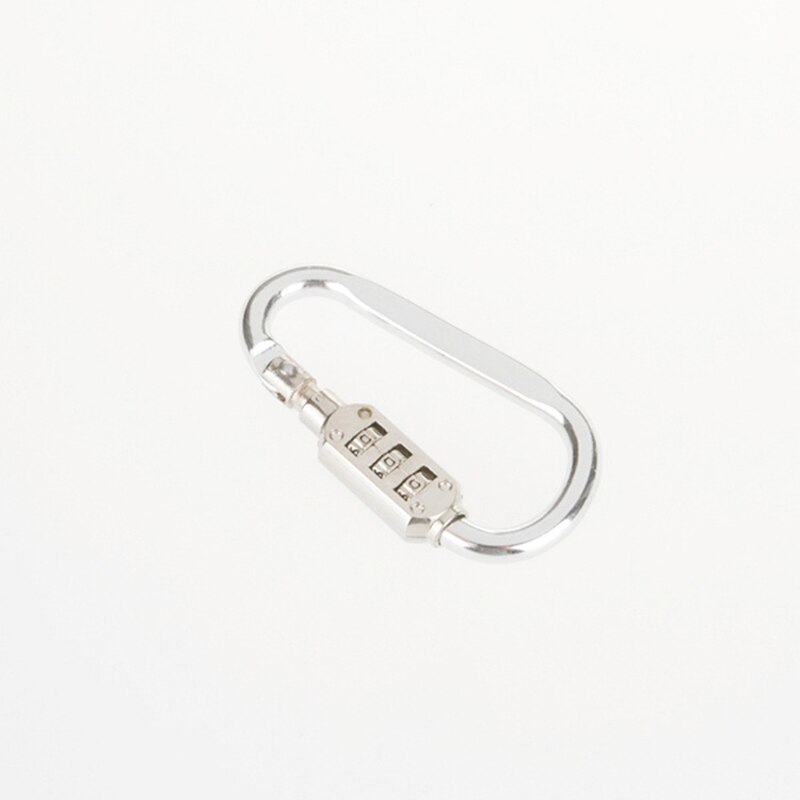 Mousqueton en alliage, combinaison intelligente de petite taille pour voyage, 1 pièce, mousqueton, Code à suspendre, cadenas de randonnée pour Camping