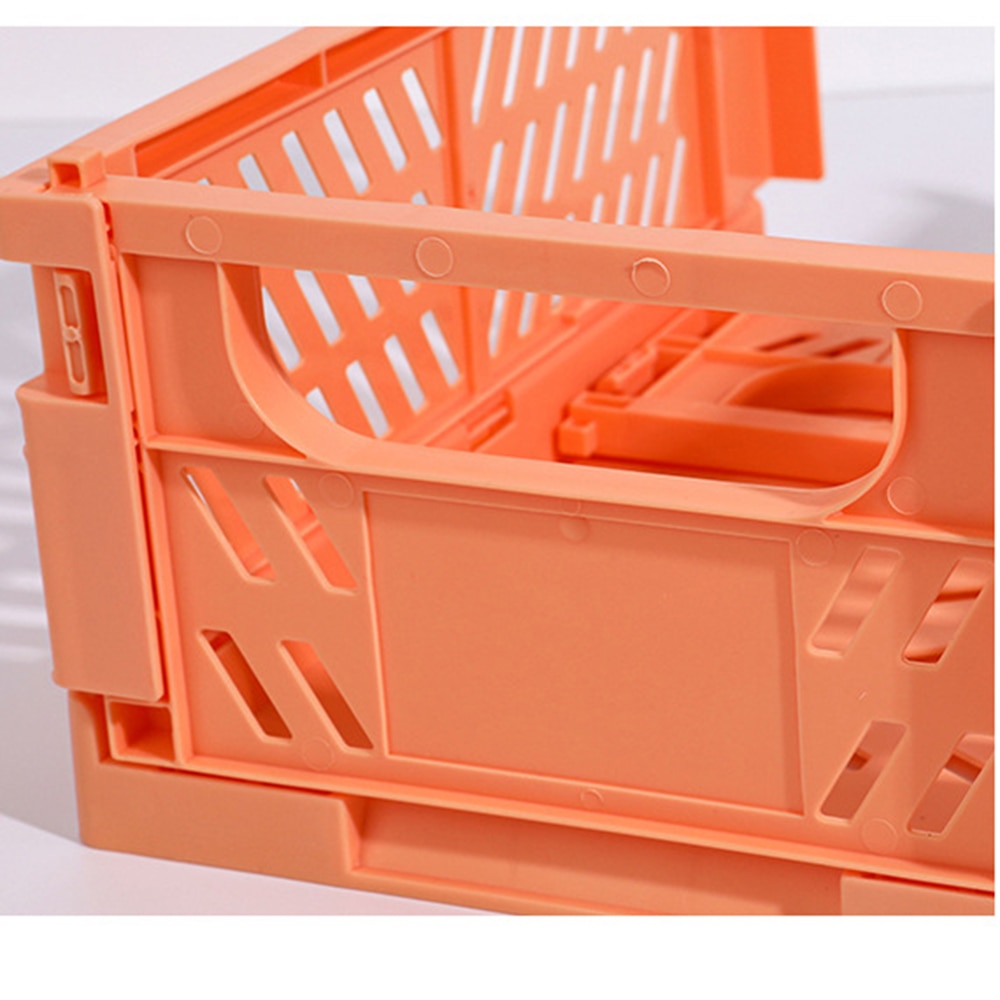 1 Pcs Simple Colorful Foldable Makeup Organizer Storage Box Desktop Stationery Organizer Paper Sundries Storage Box