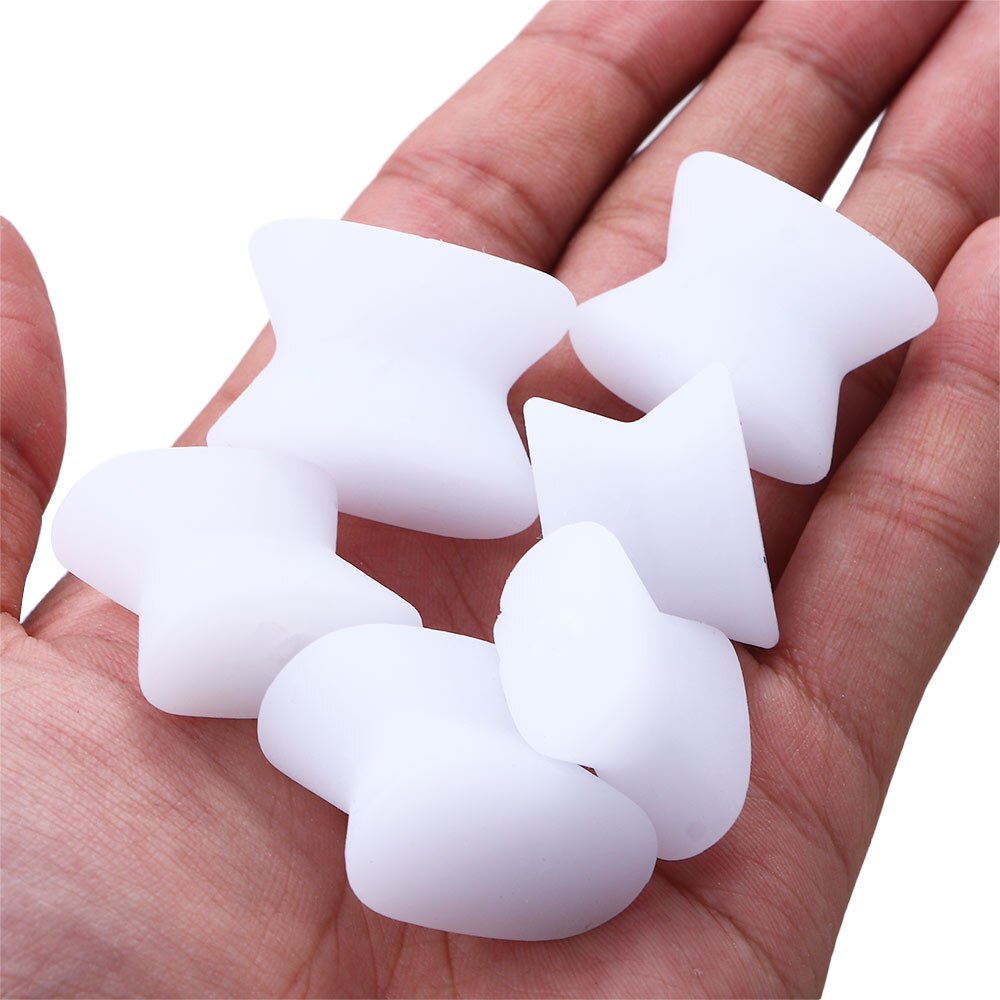2Pcs Silikon Zehennagel Separatoren Teiler Teller Daumen Valgus Pediküre Corrector Fußpflege Bunion Knochen Daumen Valgus Schutz
