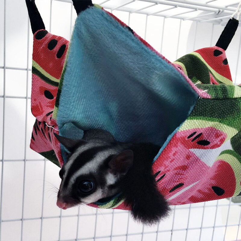 Hamac pour animaux de compagnie, lit-balançoire, nid, Double couche, toile, Chinchillas furets, HY99
